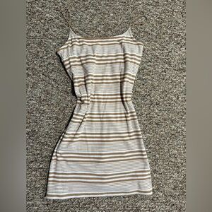 American Eagle Outfitters Brown and White Striped Top